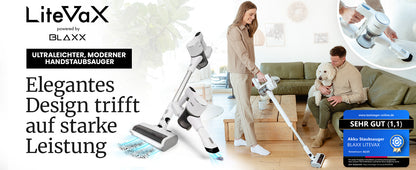 BLAXX LVX Akku-Hand- & Stielstaubsauger Kabellos Beutellos 200W / 60 Min