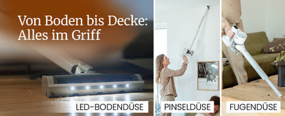 BLAXX LVX Akku-Hand- & Stielstaubsauger Kabellos Beutellos 200W / 60 Min